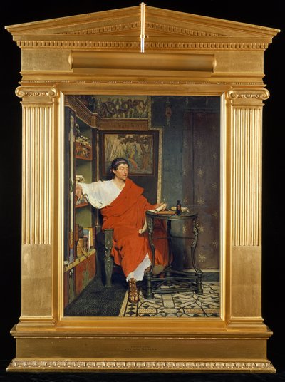 A Roman Scribe Writing Dispatches, 1865 by Lawrence Alma Tadema